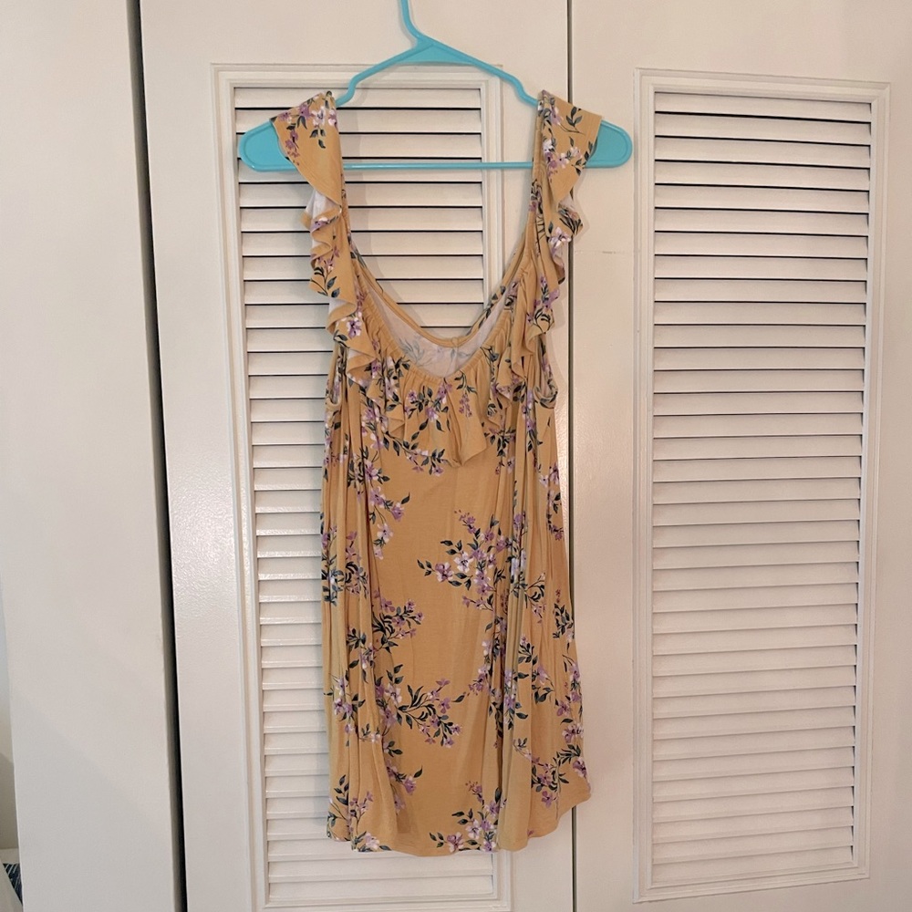 Yellow off the shoulder top